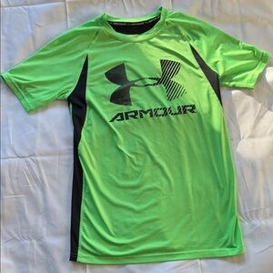 Boy’s Under Armour Neon Green Performance Tee
